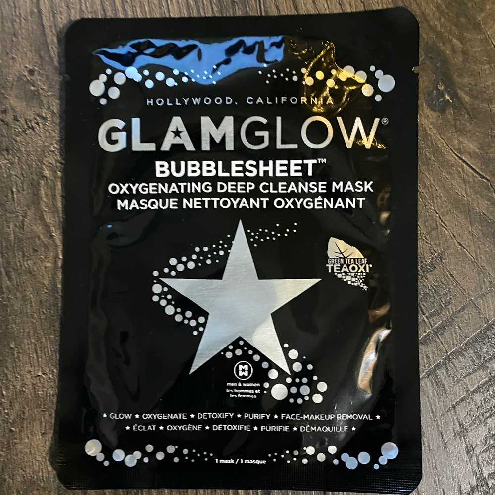 GLAMGLOW BUBBLESHEET OXYGENATING DEEP CLEANSE MASK